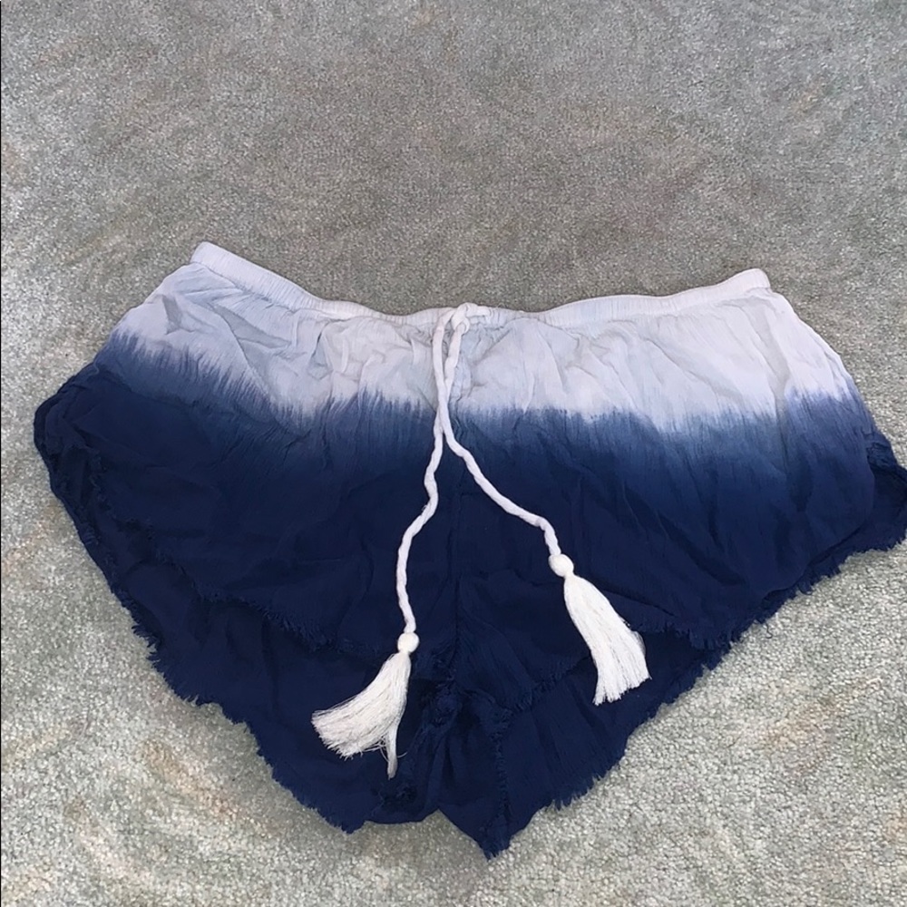 Dark Blue Ombré Shorts